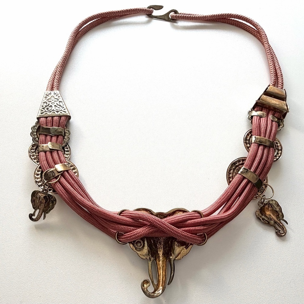 Vintage Elephant Safari Concho Belt – Medium - Large - Picture 3 of 5